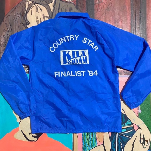 Vintage 80s 1984 KILT 610 AM Country Star Finalist Contestant Jacket - Picture 4 of 4